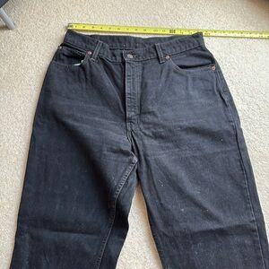 Black Levi’s 550 denim
